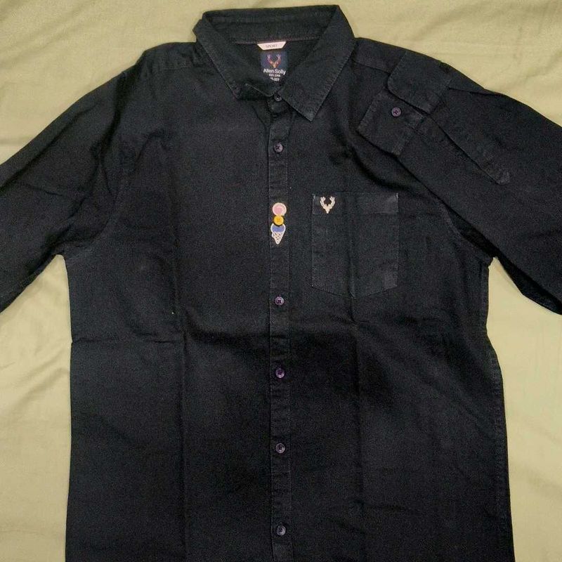 Allen Solly Black Shirt