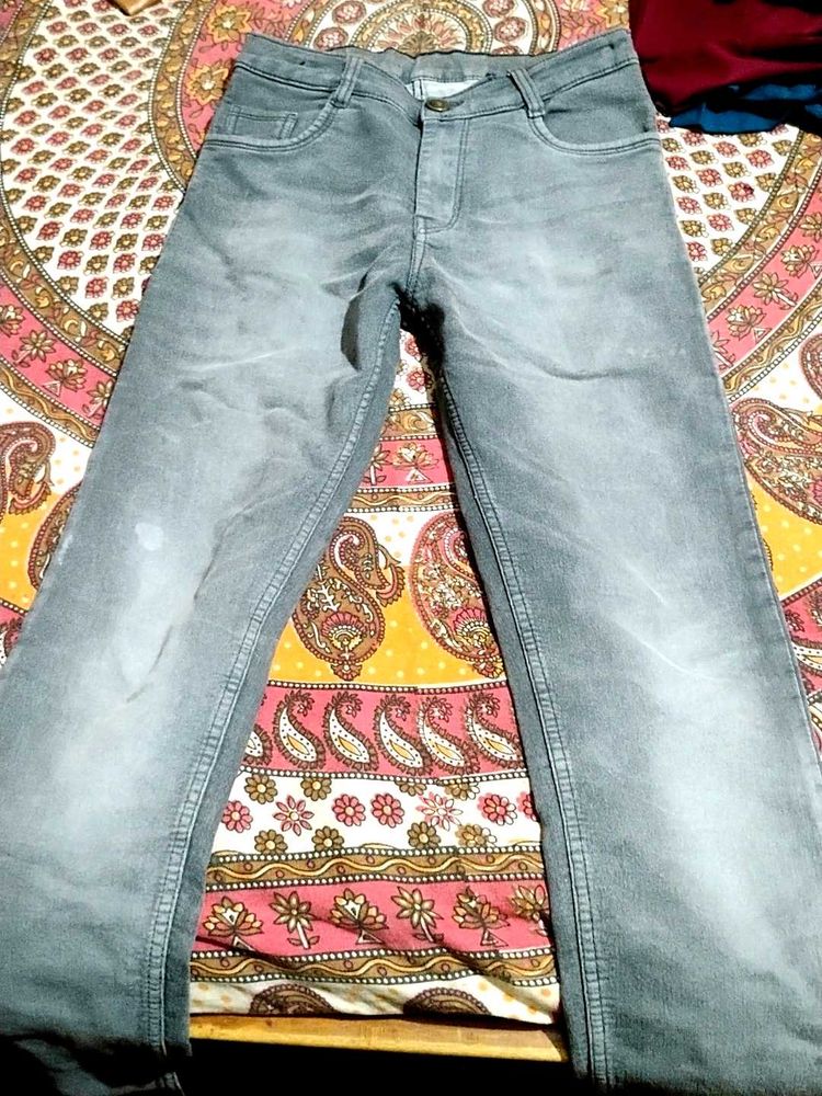 Gray Denim Jeans