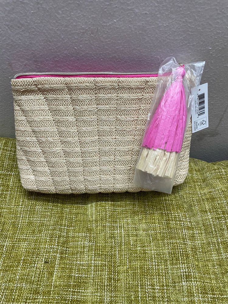 Woven Pouch with Tassel