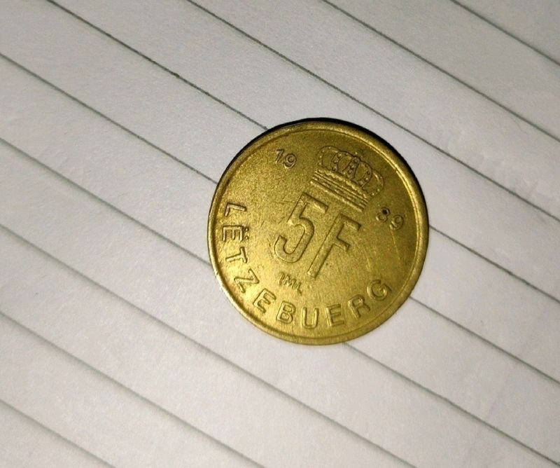 Five Franc Foreign Coin For Collection