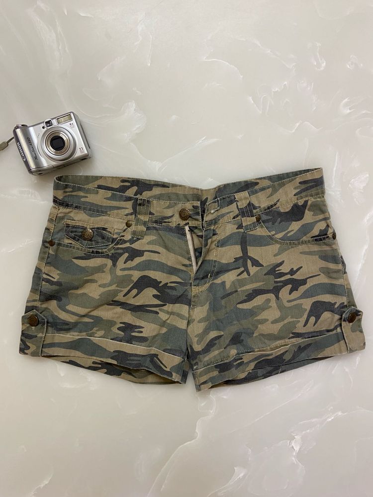 Army Print Shorts