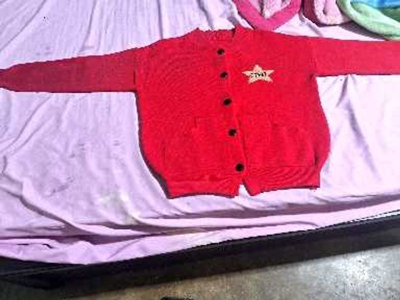Red Cardigan with Star
