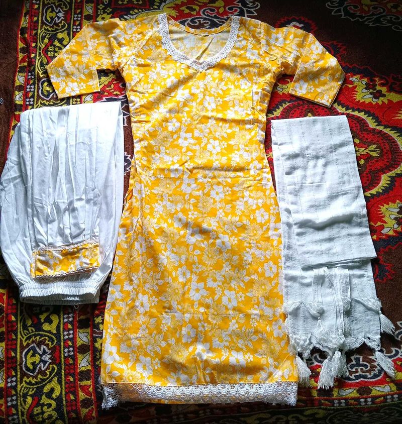 ✨New Yellow Kurti Set✨