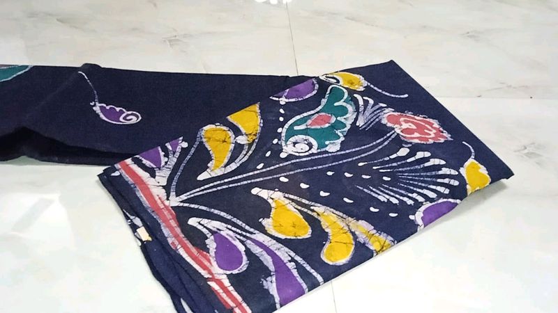 Pure Cotton Batick Saree