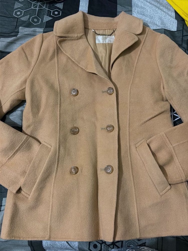 Classic Tan Peacoat