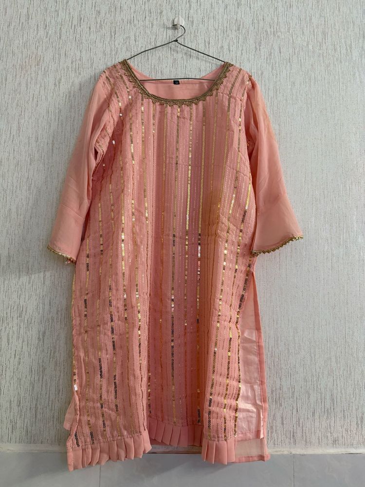 Elegant Peach sharara