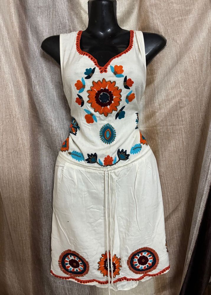 Boho Embroidered Dress