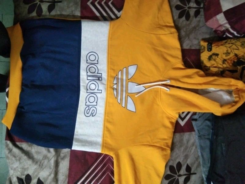 Adidas Yellow Hoodie