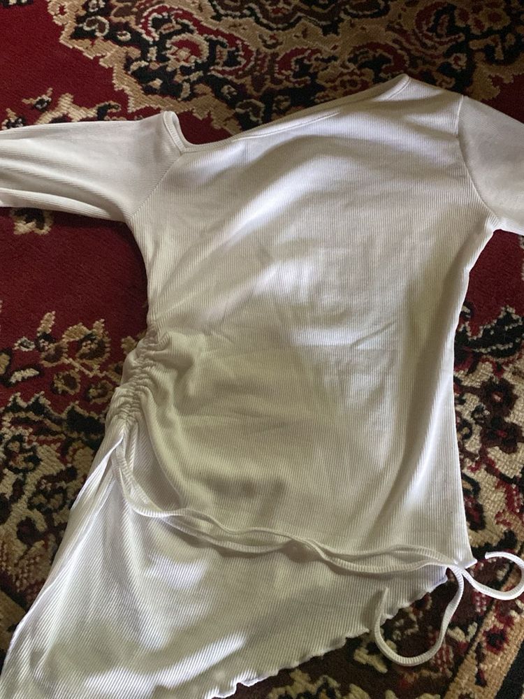White Cut-Out Top