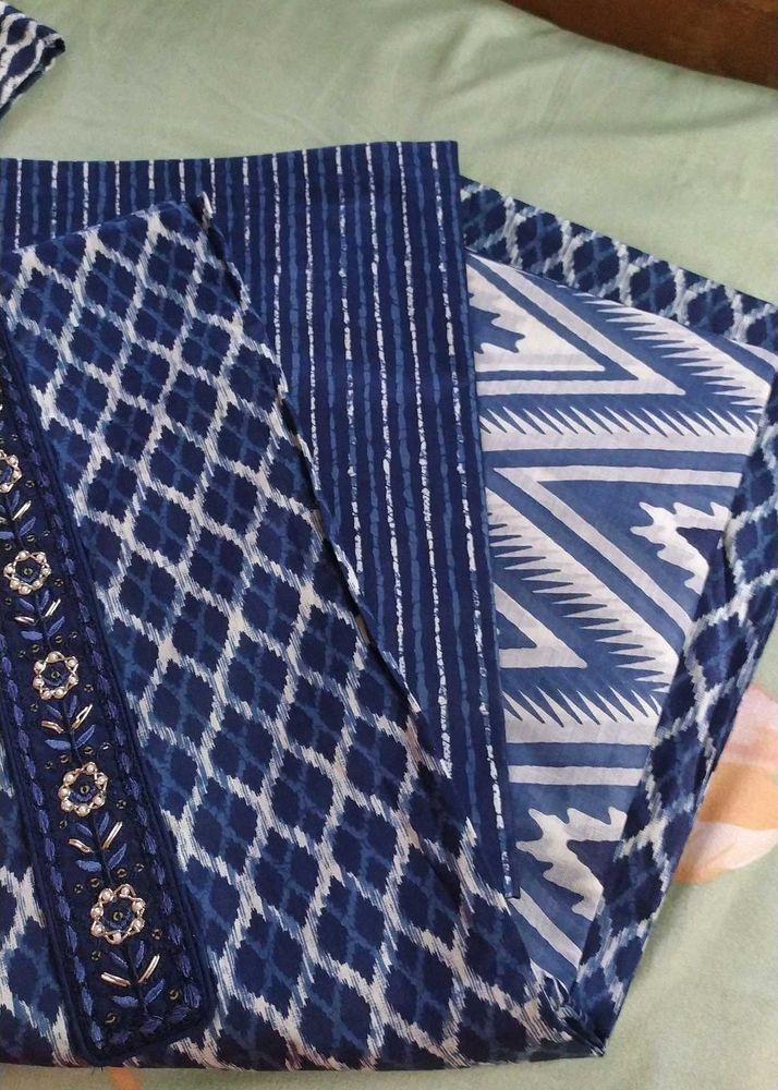 Denim Look Suit Fabric