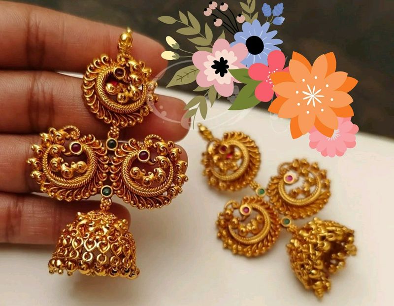 New Matte Finish Jhumkis