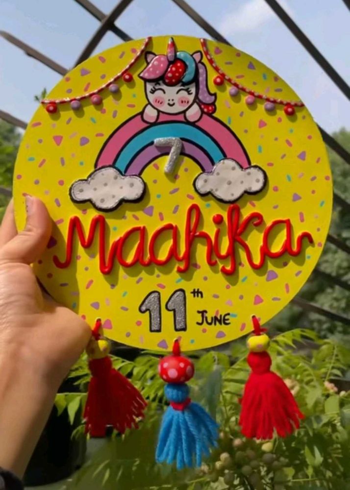 Kids 3D Custom Name Board 🌞