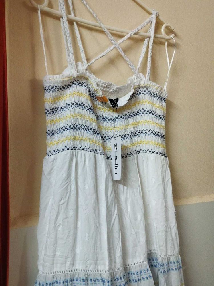 Zudio Cute White Sundress