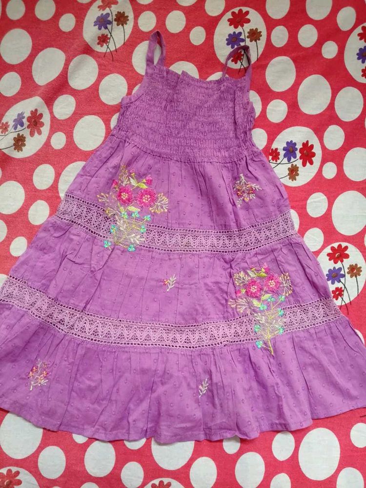 Kids Frock - Embroidered