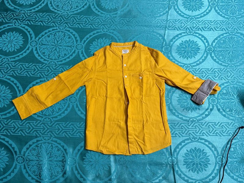 Pepe Jeans mustard Yellow Shirt for 6-8 year old