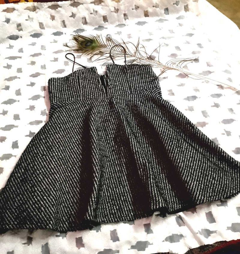 Striped Fit &amp; Flare Mini Dress