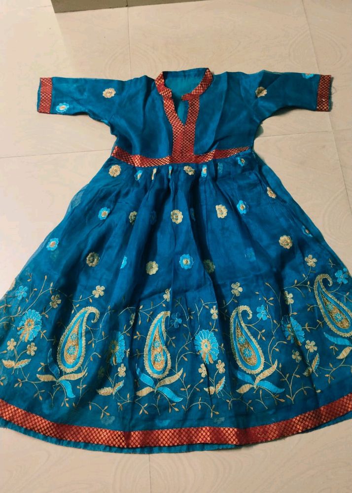 Cotton Blend Beautiful Anarkali Kurta