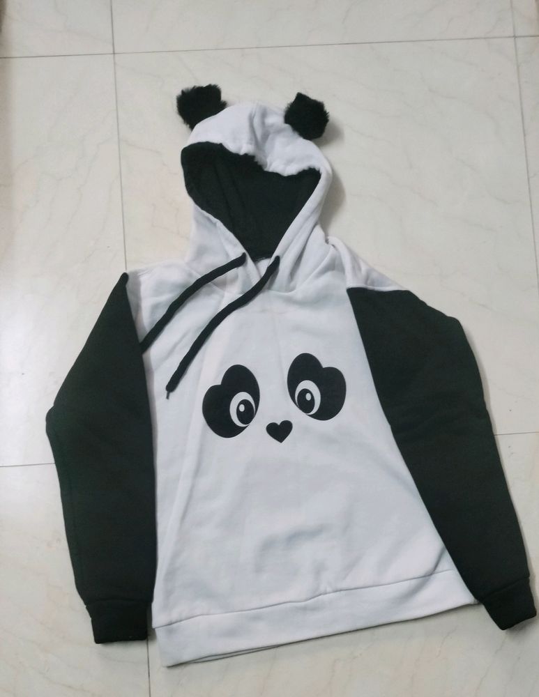 Panda Jacket With Hoddie Cap