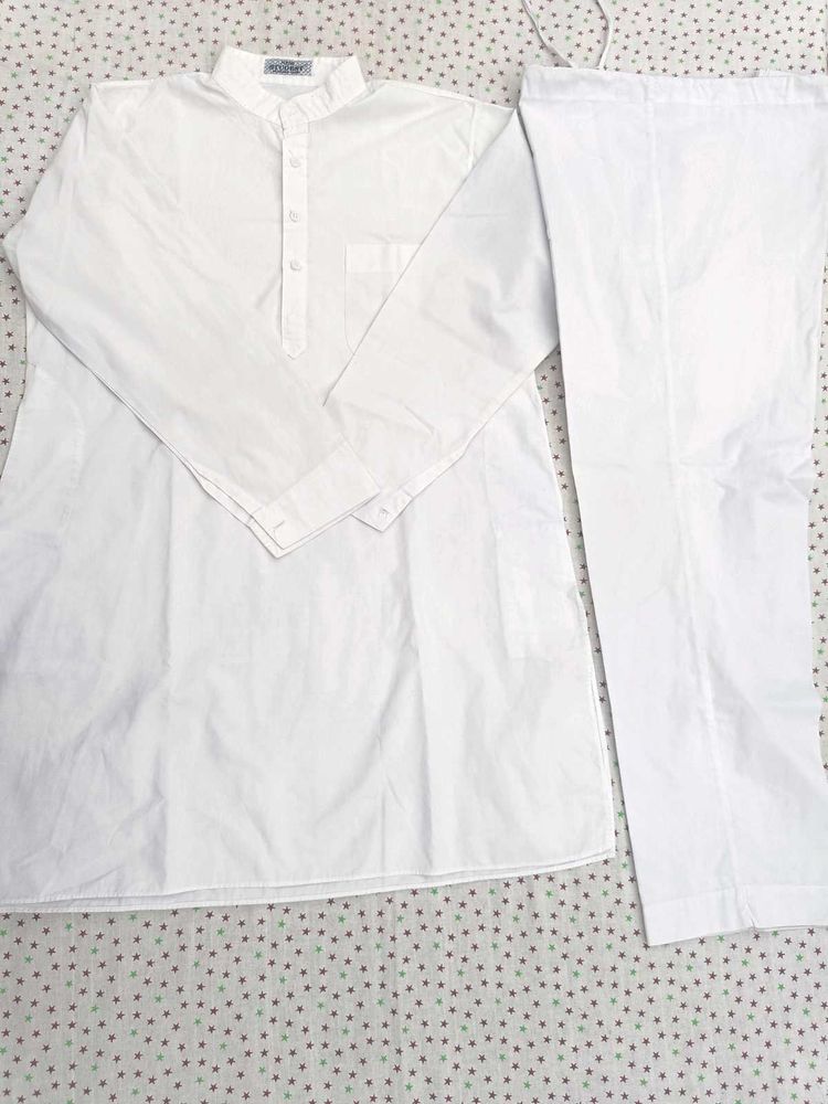 Men&#39;s White Kurta Set