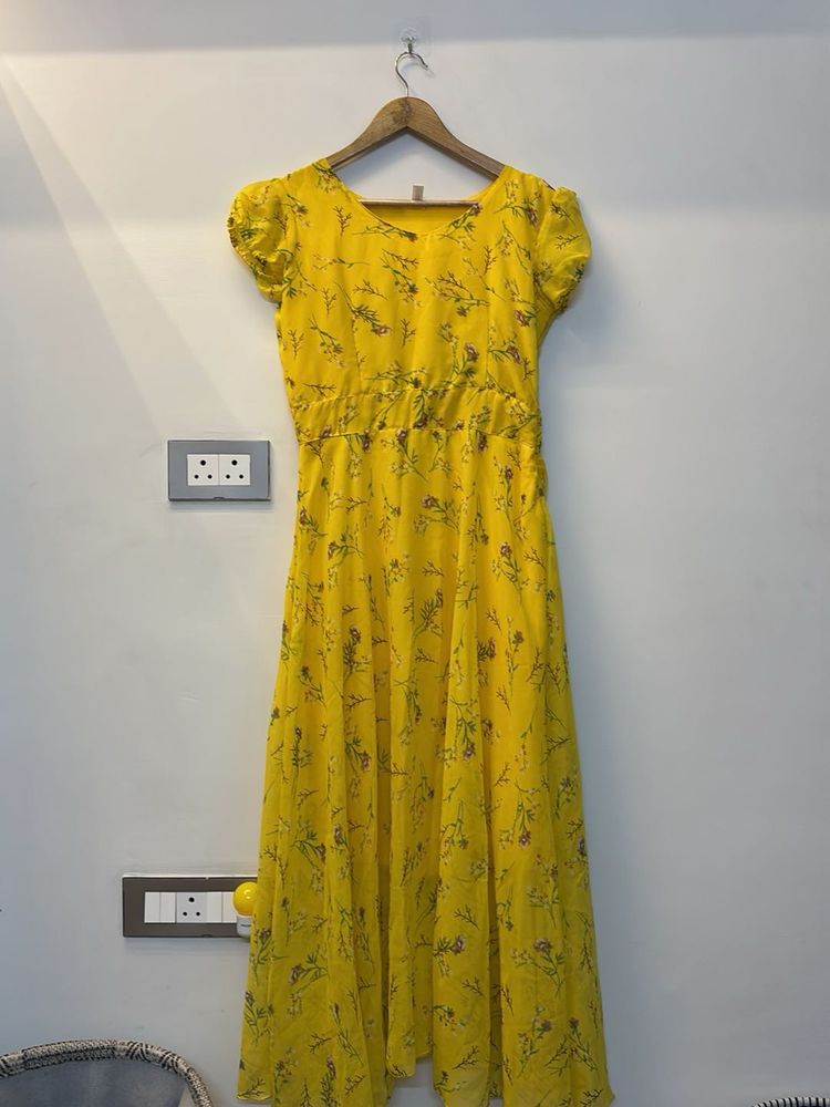 Yellow Floral Dress