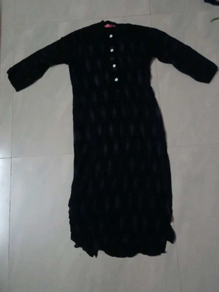 Elegant Black Kurta