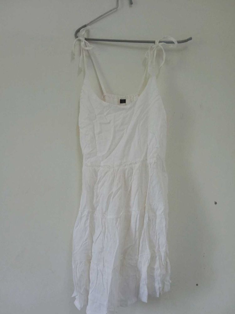 White Sundress with Tie Straps