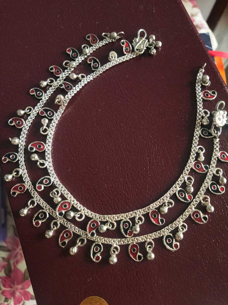 Silver Plated Anklets