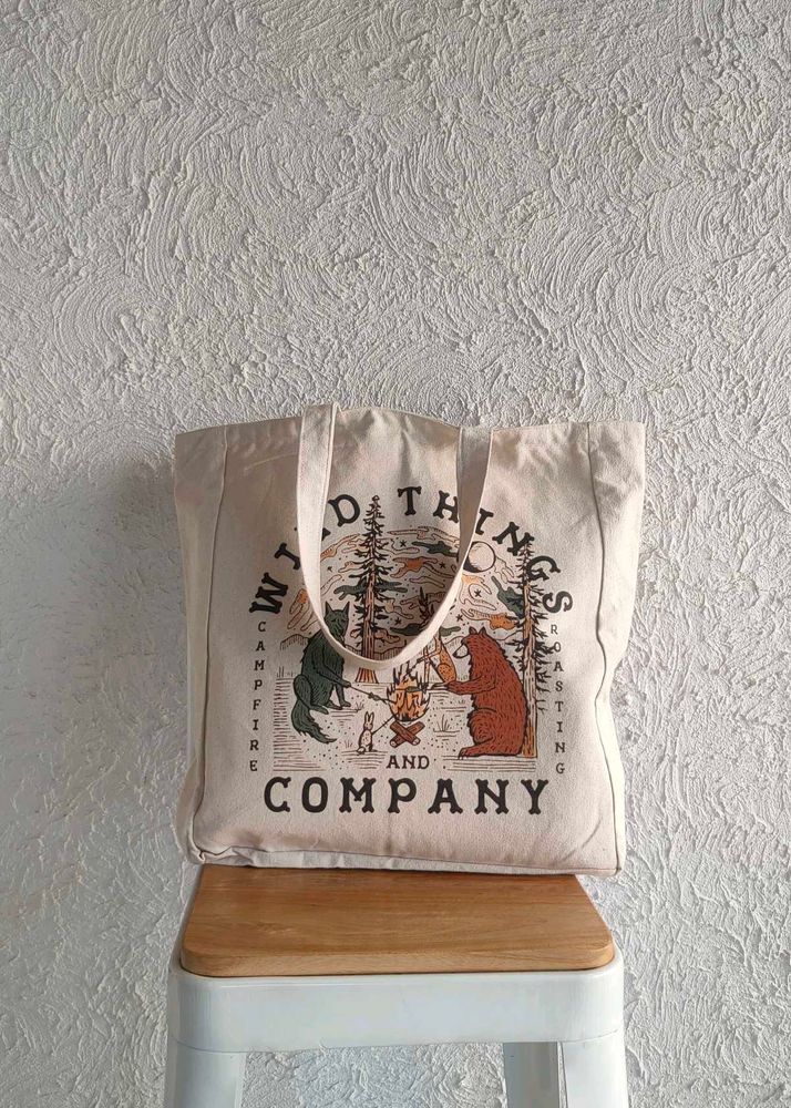 Beige Spacious Office Bag