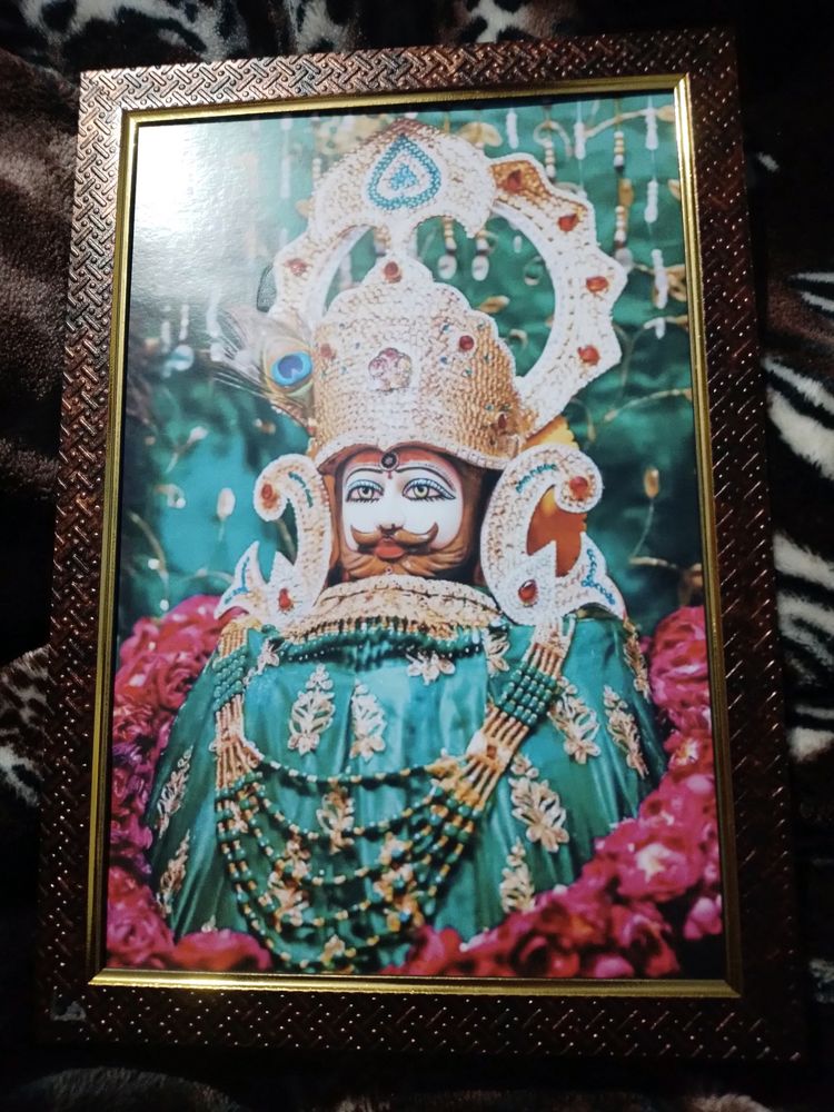 Beautiful Khatu Shayam Baba Photo Frame