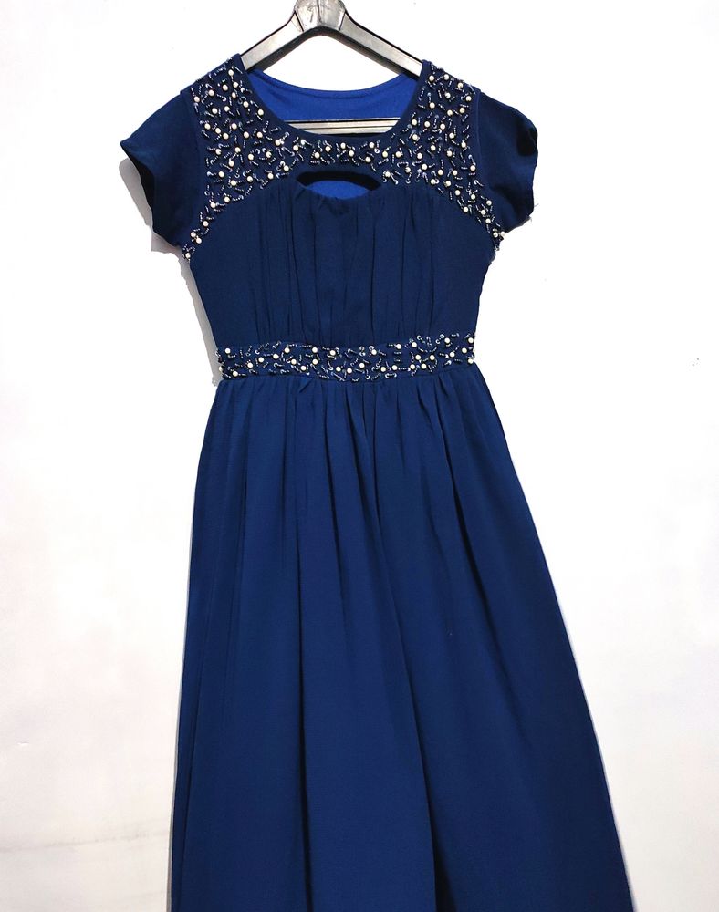 Blue Party Gown