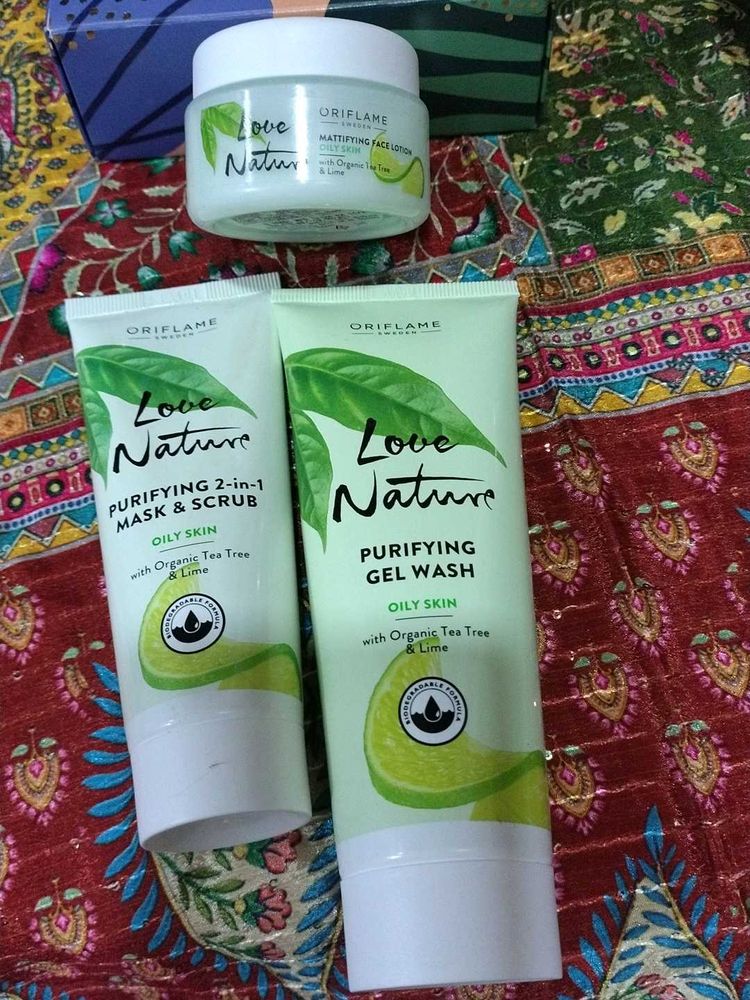 Oriflame Love Nature Tea Tree and Lime Set