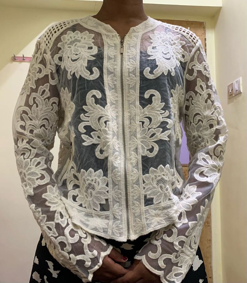 Lace White Jacket