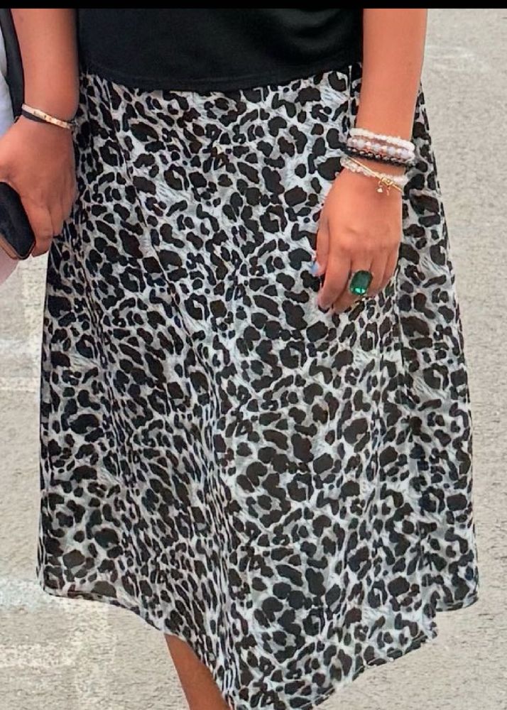 Animal Print Skirt, stretchable