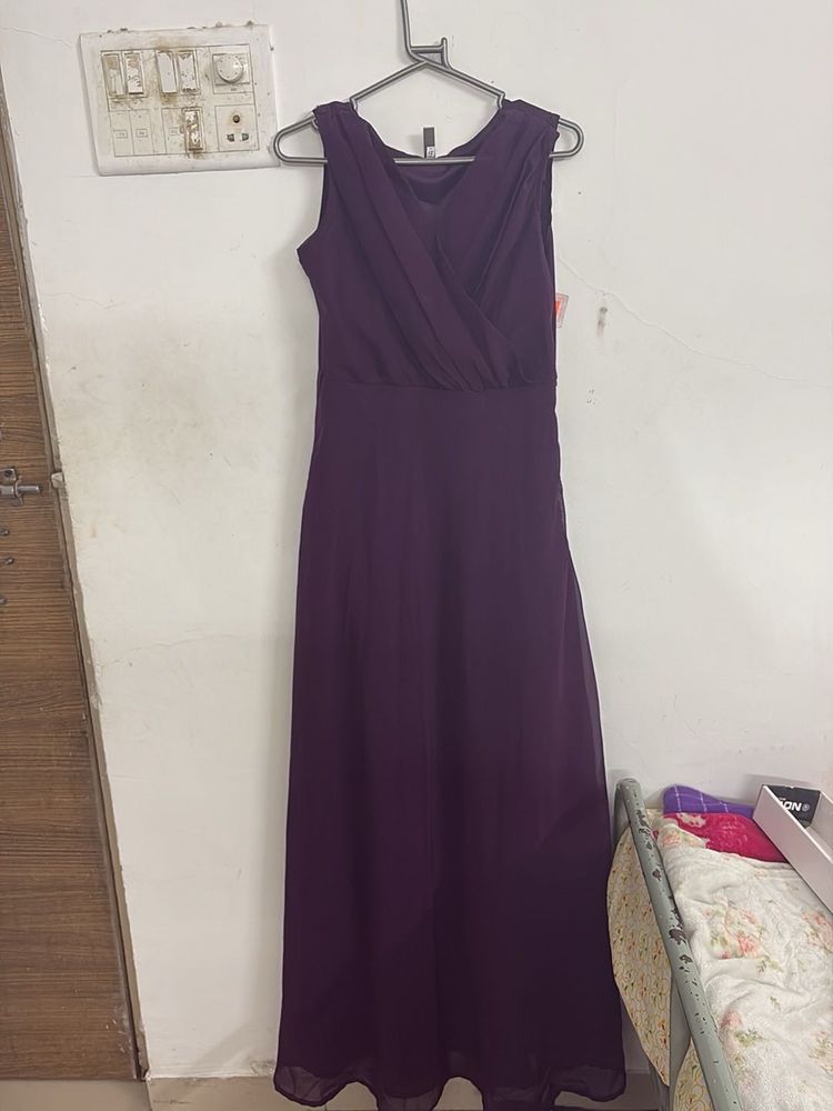Elegant Purple Maxi Dress
