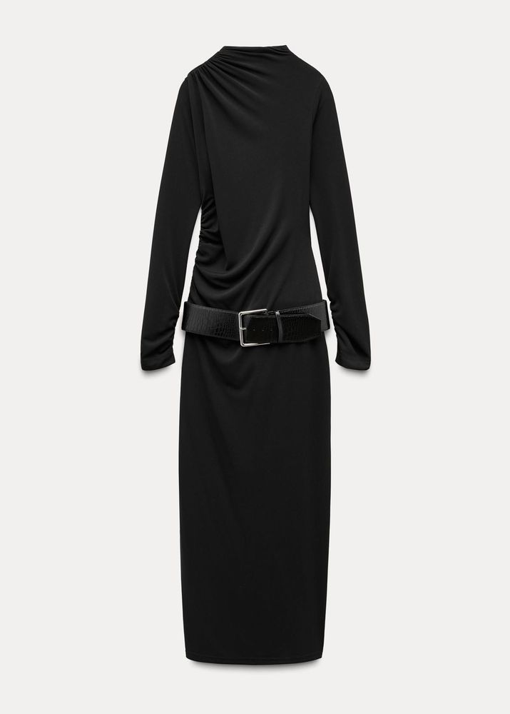 Zara Black Long Sleeve Dress