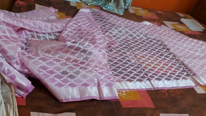 stylish saree with blouse