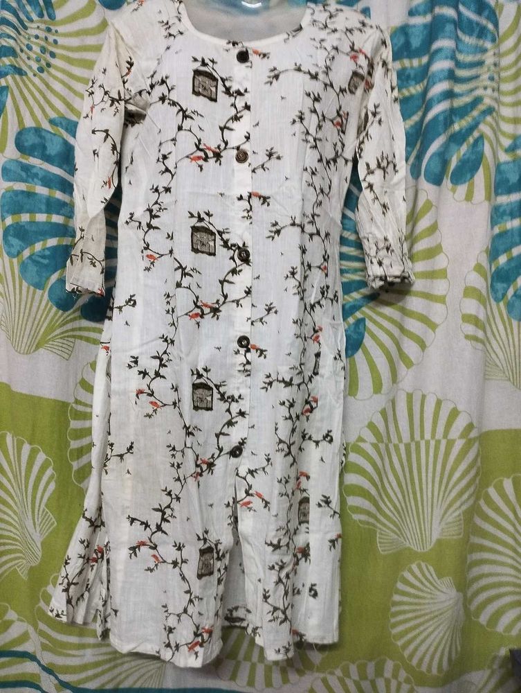 Cream Kurti