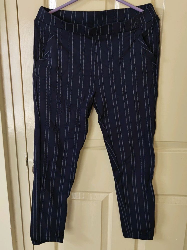 Dark Blue Mid-rise Jeggings