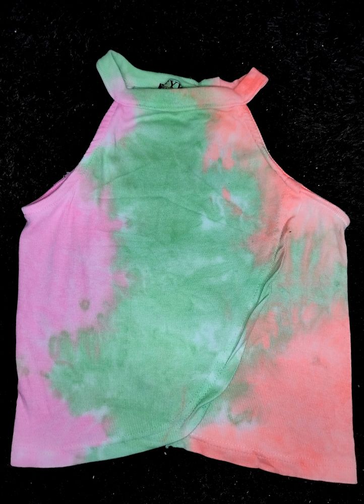 Cute Halter Tie Dye Top