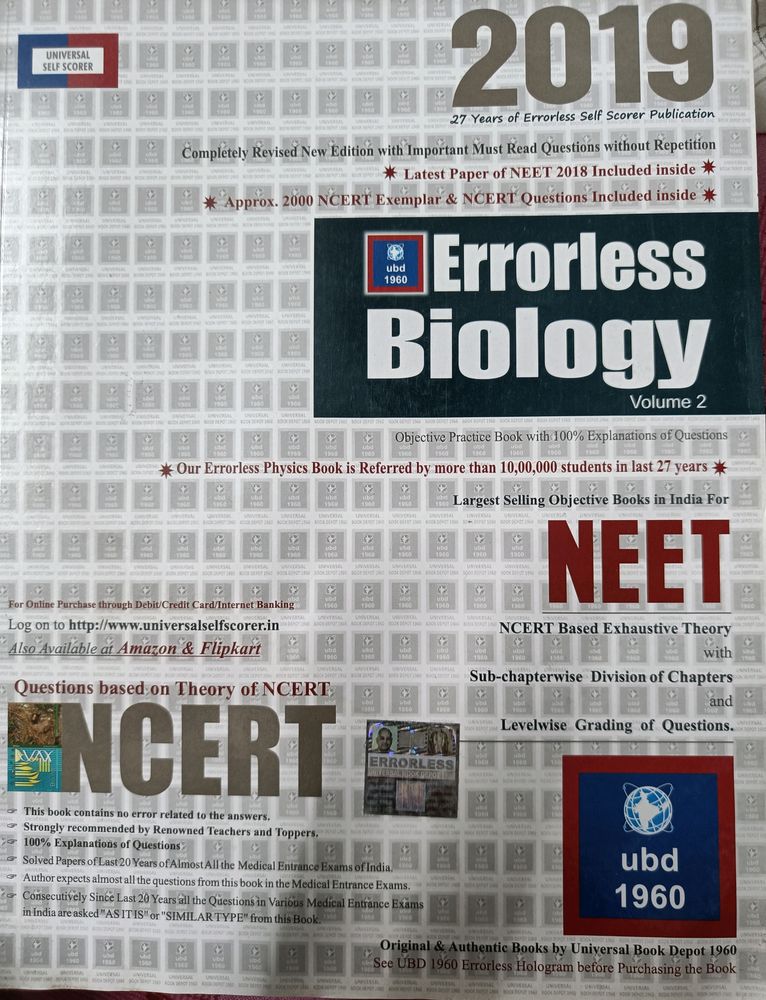 NEET Errorless Biology Volume 2