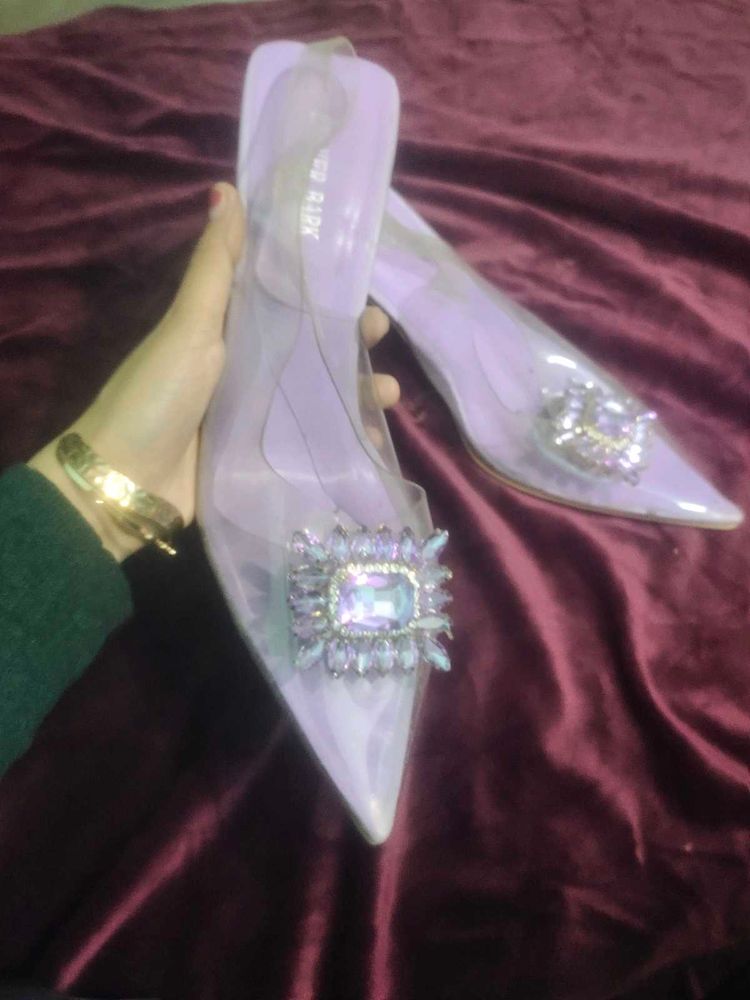 Heels with Gem Detail