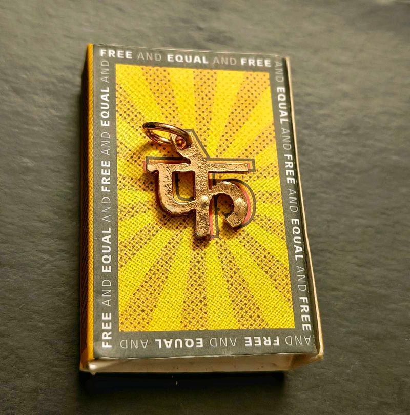 Hindi फ Initial F Gold Plated Jewellery Charm