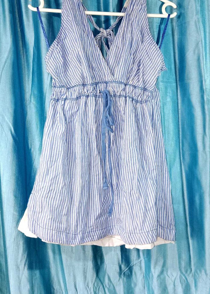 Striped Sleeveless Dress