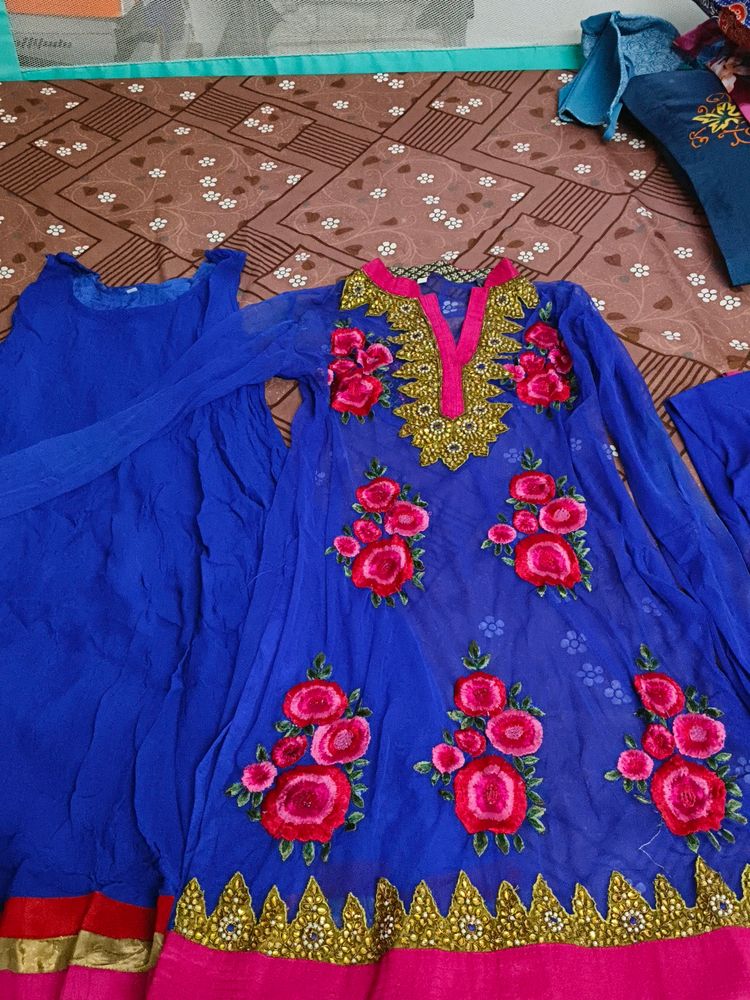 3 Pieces Anarkali Suit Set