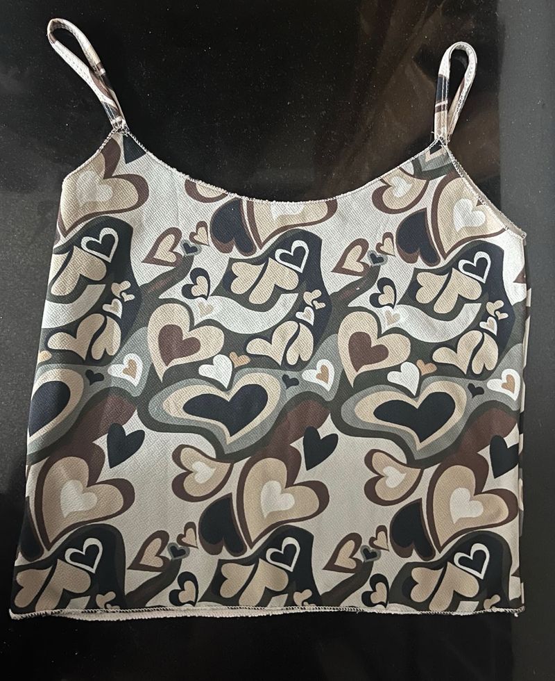 Heart Pattern Cami Top