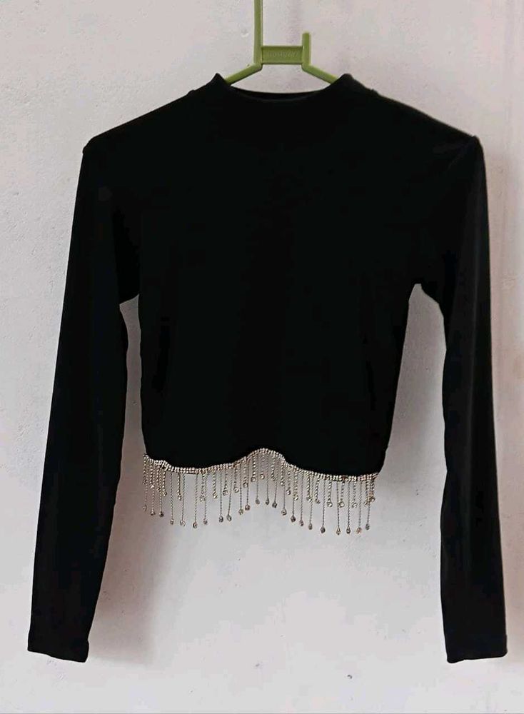 Black Long Sleeve Top