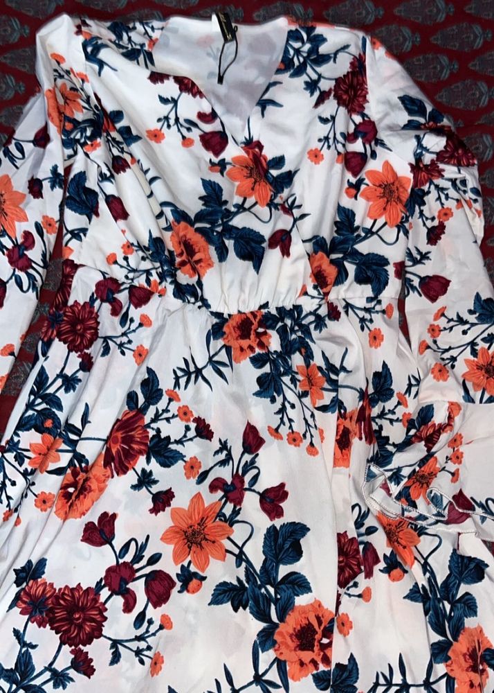 Floral Print Mini Dress