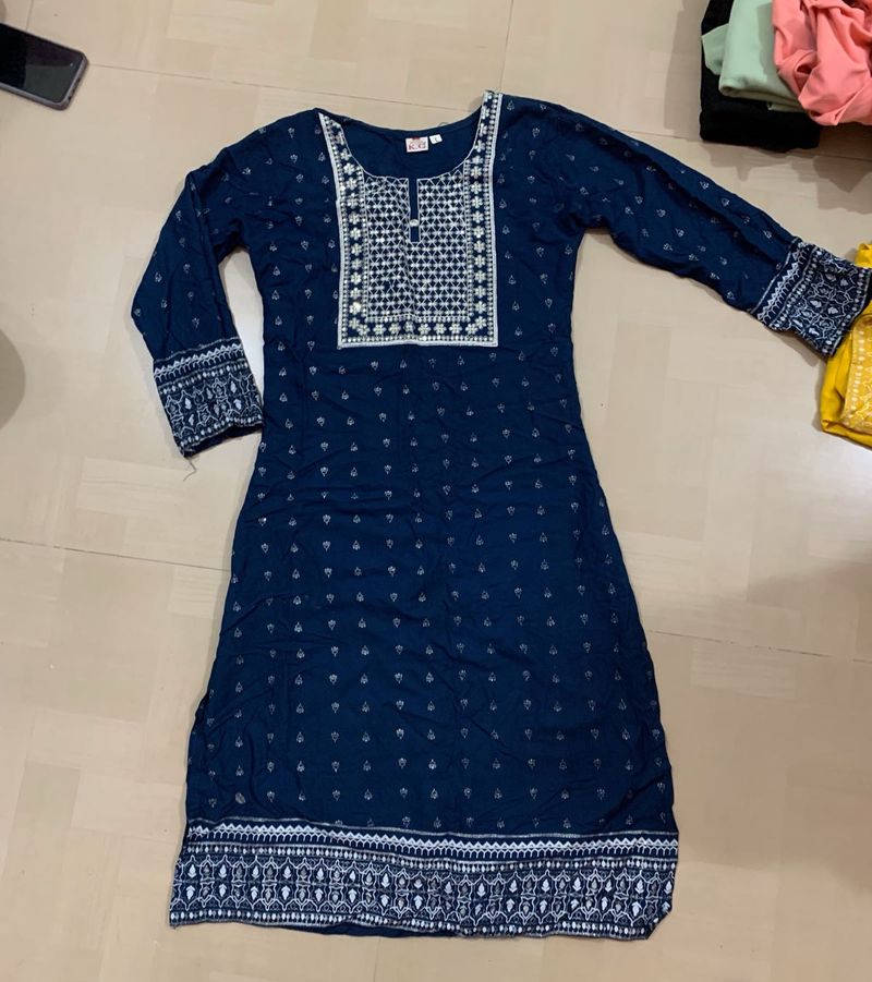 Price Reduced Blue Kurta For Women