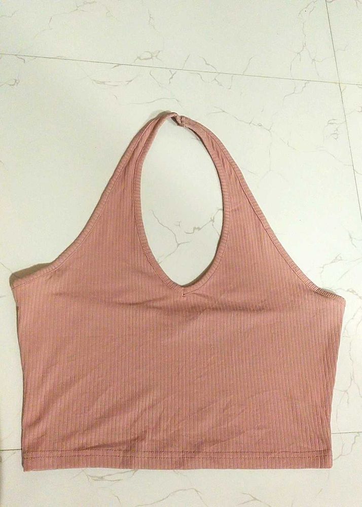 Dusty Rose Halter Top