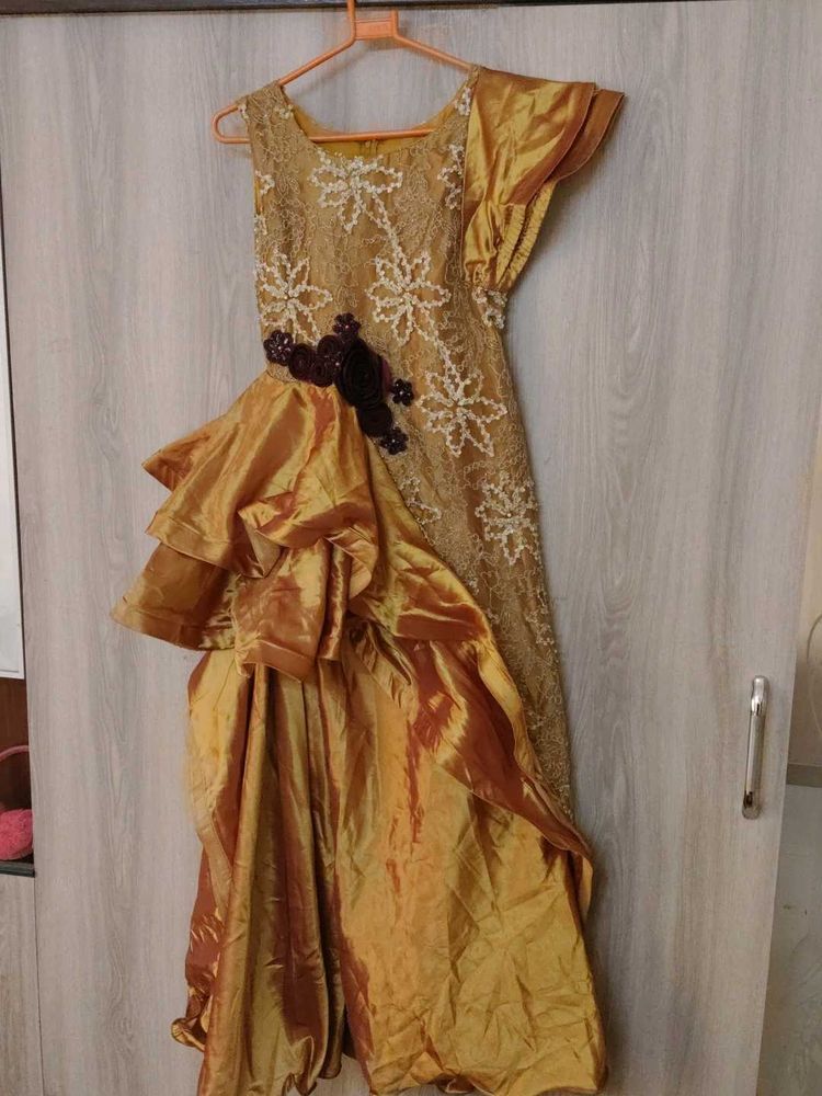 Gold Ethnic Gown